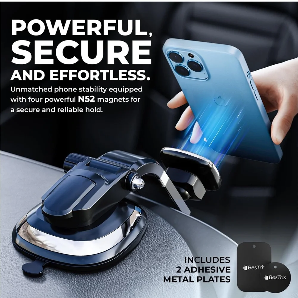 BESTRIX Phone Holder for Car,Magnetic Car Phone Mount|Dashboard Car Phone Holder